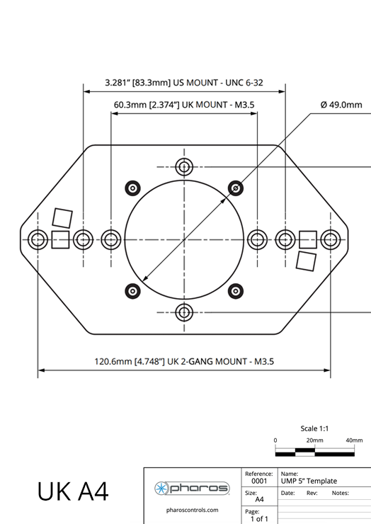 Mounting Plate Template (A4)