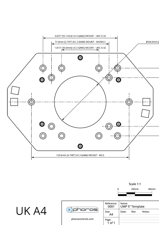 Mounting Plate Template (A4)